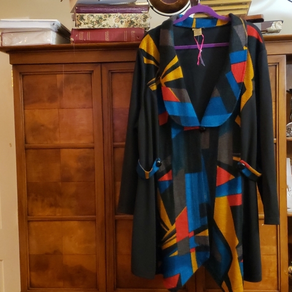 Midnight Velvet Sweaters - Midnight Velvet Multi-Color Cardigan SZ 3X